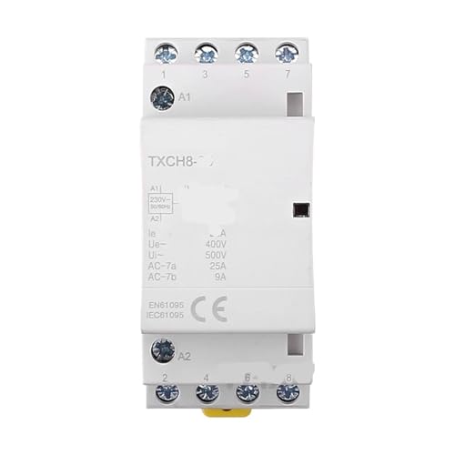 Contactor modular de CA 25A 4NO para carril DIN en sistemas de automatización 220V