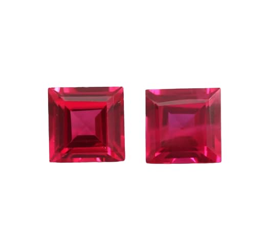 Rubis cristaux de guérison carrés pour dissiper la fatigue et retrouver l'énergie