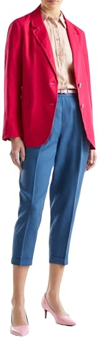 United Colors of Benetton Giacca M/L 2AGHDW00R, Rosso Scuro 19D, 3XL Donna