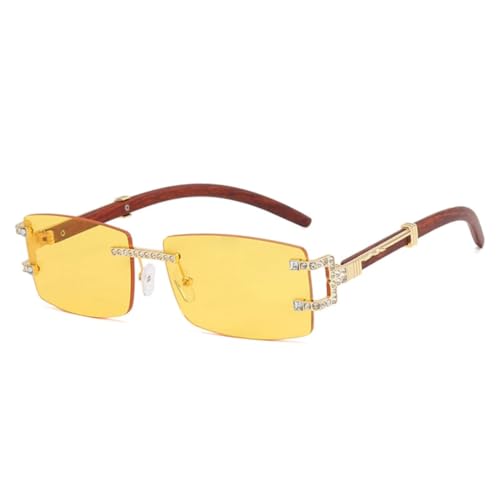 Lunettes de soleil sans monture punk femme protection UV400 conduite homme