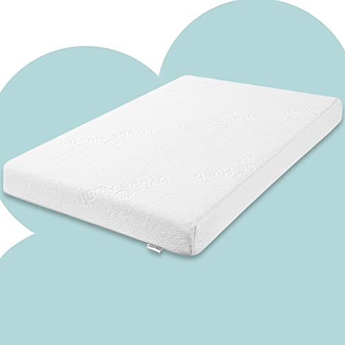 Image of Hygge Hush Pack n Play Mattresses Pad, Memory Foam, Portable for Toddlers, Firmness Featuring Soft Removable Washable Outer Cover