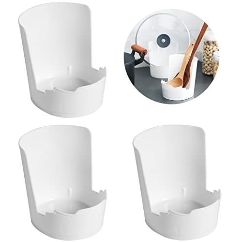 SIMIN 3 pièces Support pour couvercles, Repose-cuillère Ustensile de cuisine organisateur, support multifonction, Cuisine support pour pinceaux, ustensiles, rangement pour couvercle de casserole Cover