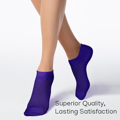 Image of Duna Ankle Socks for Womens - Ultra Thin Breathable Cotton Sport Socks - Athletic, Running, Low Cut, No Show (4 and 6 pairs)