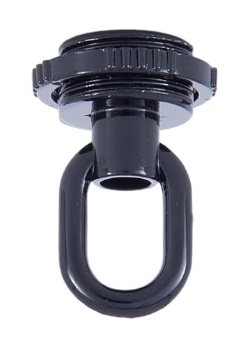 Image of B&P Lamp Black Die Cast Screw Collar Loop