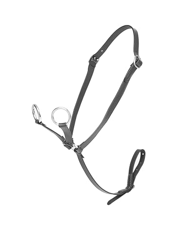 LeMieux Toy Pony Martingale Brown or Black Leather Toy Accessory, Black, One Size