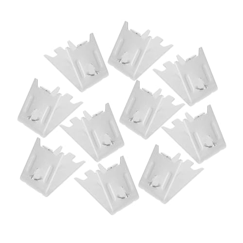 LIFKOME 10 piezas Clips para Estantes de Congelador Acero Inoxidable Soporte Seguro Resistente Fácil Instalación para Refrigeradores y Neveras