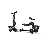 2-in-1 kickboard, adjustable without tools, all functionality integrated, PU wheels , lowest seating position in the market, ergonomic handle bar, cute storage box, stylish graphics