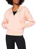 Tela Suave adidas W BOS AOP FZ HD Sweatshirt, Mujer, Haze Coral/White, L