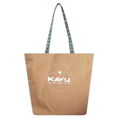 KAVU Typical Tote Classic Shoulder Strap Canvas Market Bag - Dune