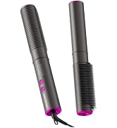 ABLEGRID Hair Straightener Curl Brush,2 in 1 Ring Hair Straightening Comb Curling Iron for Women,...