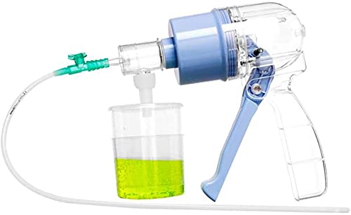 Bomba De Succión De Esputo Manual, Aspirador De Máquina De La Secreción De Mucosidad De Flema Portátil con 20 Manguera Dispositivo Doméstico para Ancianos