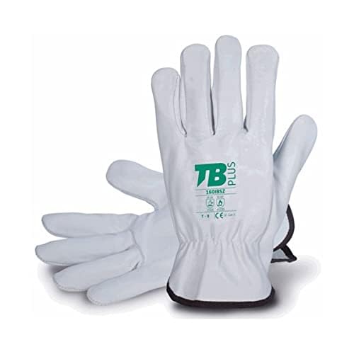 Gants en cuir fleur gris d'excellence Tomás Bodero 160IBSZ ajustement parfait