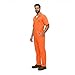 Natural Uniforms Mens Short Sleeve Zip Up Coverall, Stain and Wrinkle Resistant (Orange, Large)