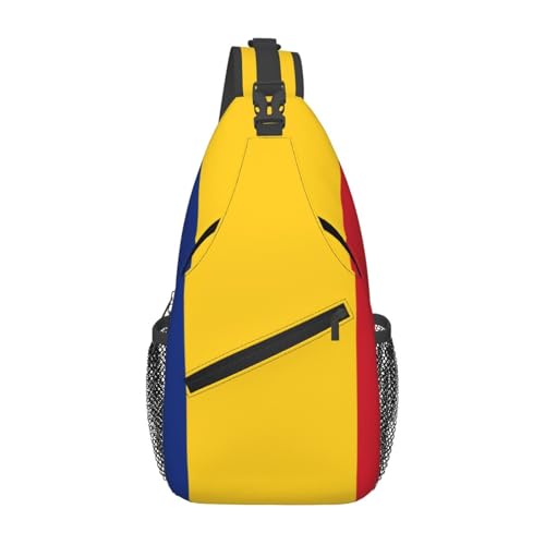 Mochila unisex liviana con diseño de bandera de Rumania miniatura 1