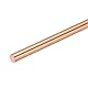 sourcing map Massiver Kupferstab mit rundem Querschnitt, Durchmesser 8 mm, Länge 250 mm