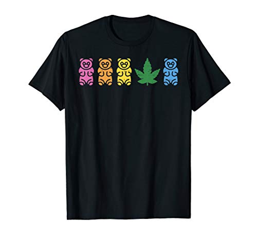 CBD Gummies Cute Weed Cannabis Hemp Oil Lover Dealer Gift T-Shirt