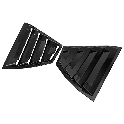 Mofans Rear Side Window Louvers Fit For Nissan Sentra 2020 2021 2022 2023 Window Vent Visor Scoop Louvers Cover Gloss Black #TOP4