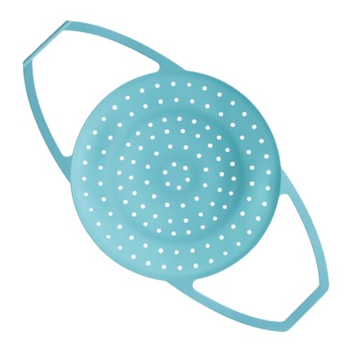 Vaporizador de silicona - Cesta de vapor de silicona, Cesta de vapor de verduras | Cesta vaporera multiusos, apta para alimentos y resistente al calor, con patas estables y cesta vaporera plegable par