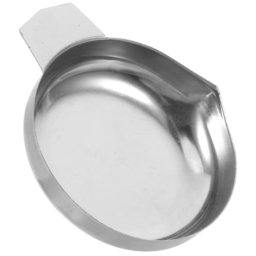 LOORGVEL Bandeja de Pesaje de Quilates de Acero Inoxidable, Plato Pequeño para Básculas Digitales de Bolsillo, Accesorio para Pesaje Electrónico en Joyería y Manualidades, Uso Doméstico