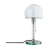 【Wilhelm Wagenfeld 】 Die Wg24 Bauhaus Tischleuchte, die perfekte Kombination aus Metall und Glas, präsentiert sich in einem eleganten und modernen Stil und schafft ein warmes und komfortables Zuhause.