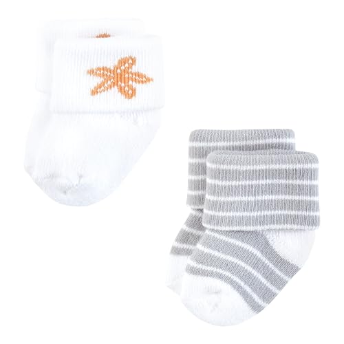 Image of Hudson Baby Baby 8-pack Cotton Rich Newborn and Terry Socks