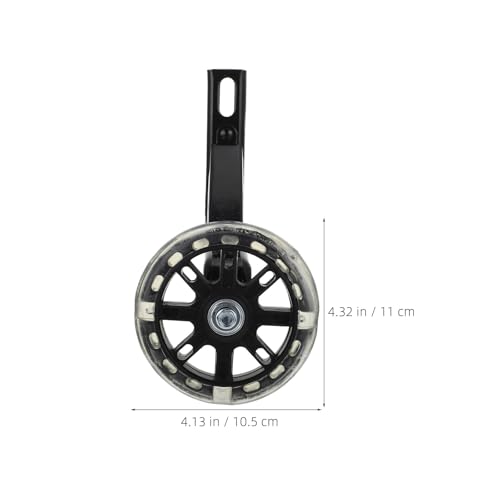 2 Ruedas de Entrenamiento para Bicicletas Infantiles Negro con Soporte Engrosado Sustitución Estable y Seguro para Uso en Carretera de 4.33 Pulgadas miniatura 2