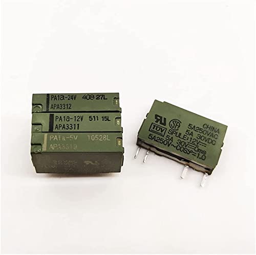 Relais PA1A-24V APA3352 de puissance compact pour circuit imprimé 4 broches 5A