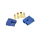 EXCEART 2ピーシー高導電率銅製 バナナプラグコネクター メッキオスメス プロテクトカバー付き バッテリーモーター用 電動模型用