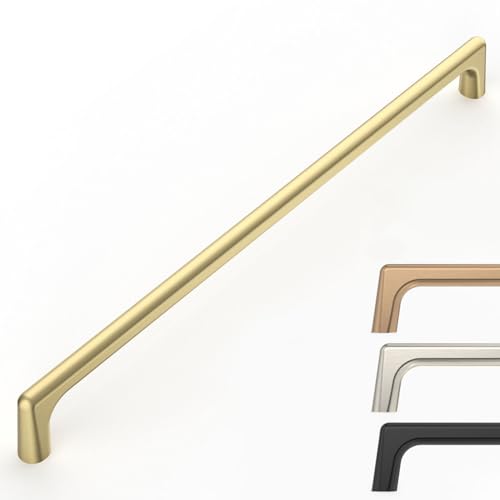 Image of 9BUILD 10 Pack Brushed Gold Cabinet Pulls 10 Inch Kitchen Cabinet Handles Cabinet Hardware Kitchen Handles for Cabinets Cupboard Handles Gold Dresser Pulls Drawer Handle