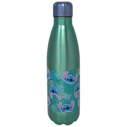Botella Disney Stitch de acero inoxidable, botella de 780 ml con tapón