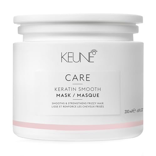 Keune Care Keratin Smooth Mask, Deep Conditioning & Repairing Treatment for Frizz-Prone Hair, 6.8 Fl Oz
