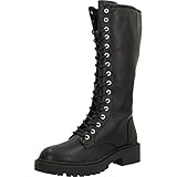 botas altas cordones negras  COOLWAY Anna, Botas Altas para Mujer, Negro (Blk 000), 38 EU