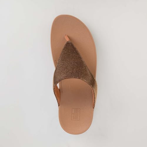 Image of FitFlop Women's LULU Suede Toe-Post Sandals | Lightweight Summer Walking Sandals with Cushioned Comfort, Arch Support & Grip