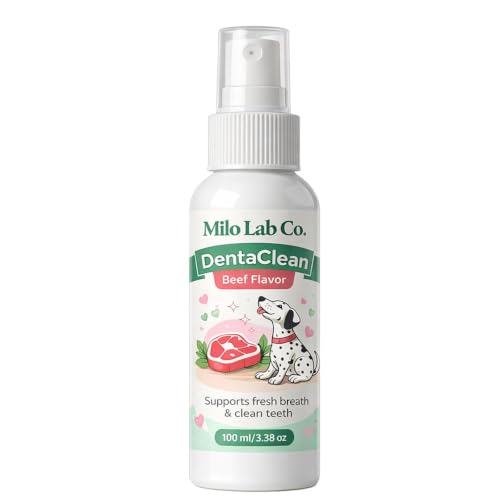 Advanced Dental Spray Dentaclean Oral Care Pet Dental Spray Breath Freshener Supports Healthy Gums and Clean Teeth Safe and Ingestible Formula 100 mL / 3.38 oz