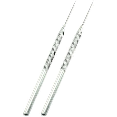 Tegg Clay Needle Tool 2PCS Stainless Steel Professional Pin Needle Detail Tool for Ceramic Polymer Clay Sculpture Cover