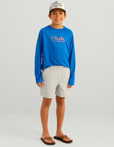 HUK Kids Creekbed Cargo Short, Performance Fishing Cargo Shorts for Kids2
