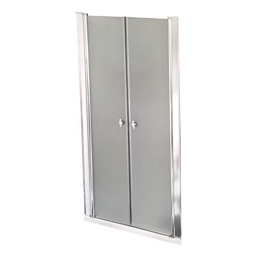 Home Deluxe - Duschabtrennung LAVEA - Milchglas - Maße: 115 x 195 cm - 6...