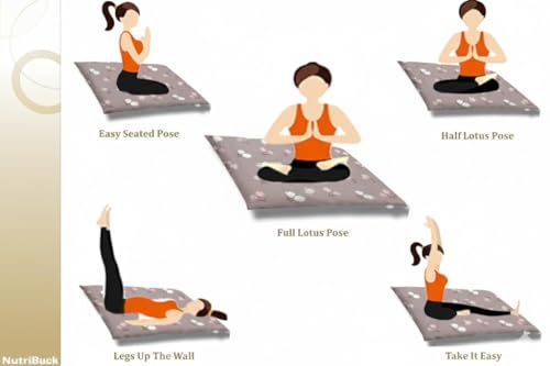 Image of Meditation | Yoga | Cushion | (Zabuton Mat) | Filled with Buckwheat Hulls |