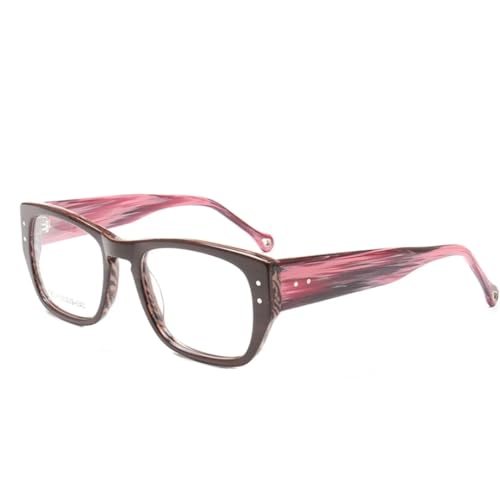 Montures de lunettes pour hommes et femmes style vintage Rouge C1