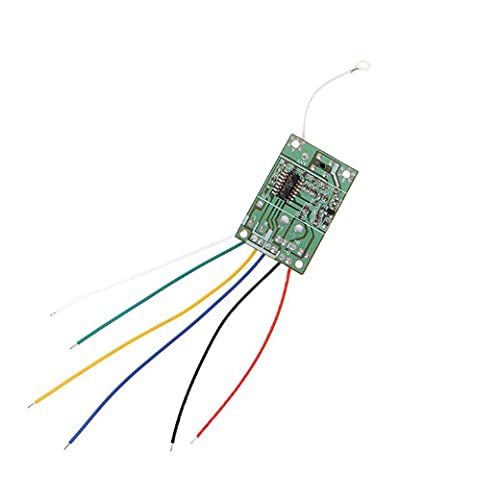 Image of 4CH 40MHZ Remote Transmitter & Receiver Board with Antenna for DIY RC Car Robot