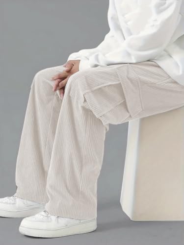 Image of GRECIILOOKS Cargo Joggers for Men - Cotton Loose Fit Utility Pants with 4 Pockets | Durable Outdoor & Hiking Trousers (Available in Plus Size)