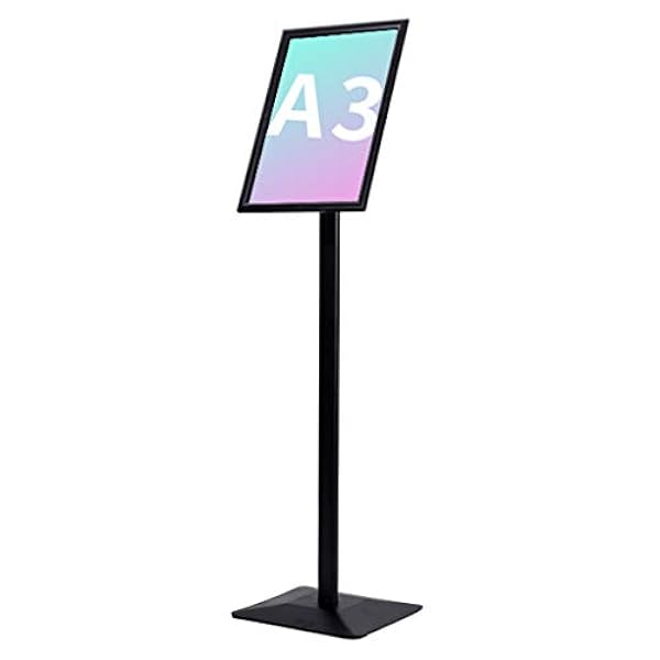 LVTFCO Teken A3/a2 Frame Poster Board, A4 Floor Stand, Menu Houder Snap Frame Display Reclame Stand, Galvaniseren, Kan verticaal worden getransformeerd