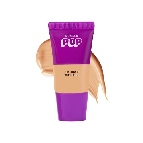 Image of SUGAR POP HD Liquid Foundation Tube with SPF 30 | Lasts upto 16hrs | Full Coverage | Water-Resistant | Matte Finish | 30ml - 11 Apricot