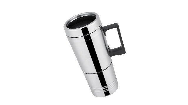 Taza eléctrica para auto Asixx 300ml acero inoxidable miniatura 7