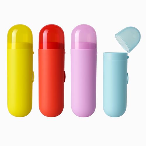 Necessarie Porta Escova De Dentes Talheres e Canetas Organizador Portátil Com Alça Cores Sortidas Premium