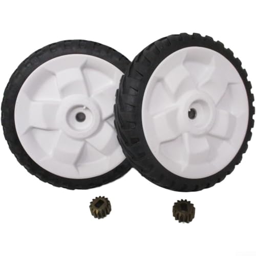 Roue et pignon de tondeuse 137-4835 en kit robuste de 20,3 cm compatible avec Toro Recycler