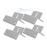 HEMOTON 4sätze Solarpanel-montagehalterungen Verstellbare Z-halterungen Aus Aluminium Für Wohnmobile Bootsanhänger Und Dachinstallationen Mit Befestigungsmaterial