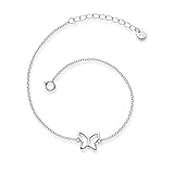 butterfly studios münchen HOCHWERTIGE VERARBEITUNG: 17 cm lange Ankerkette aus anlaufgeschütztem Sterlingsilber (plus 3 cm Verlängerungskettchen) mit Federringverschluss