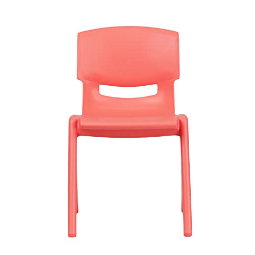 Flash Furniture Whitney 4 Pack Plastic Stackable School Chairs with 13.25" Seat Height, Assorted Colors by Flash Furniture - Image 8