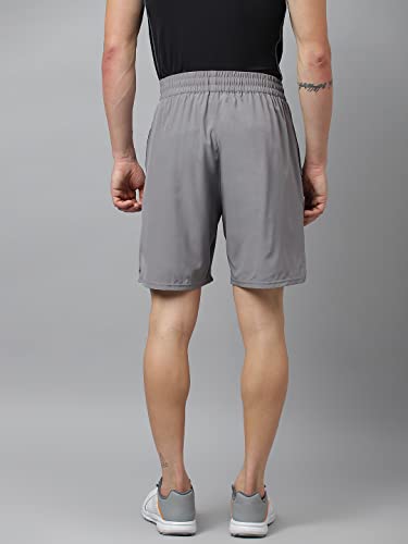 Image of ATICX Polyester Shorts for Men - Quick Dry Lightweight with Zipper Pockets - Gym, Running, Jogging, Training Half Pants for Basketball, Swimming, Badminton, Cycling, Football, Outdoor & Home Wear